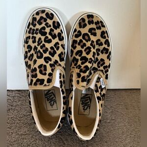 Cheetah slip on vans